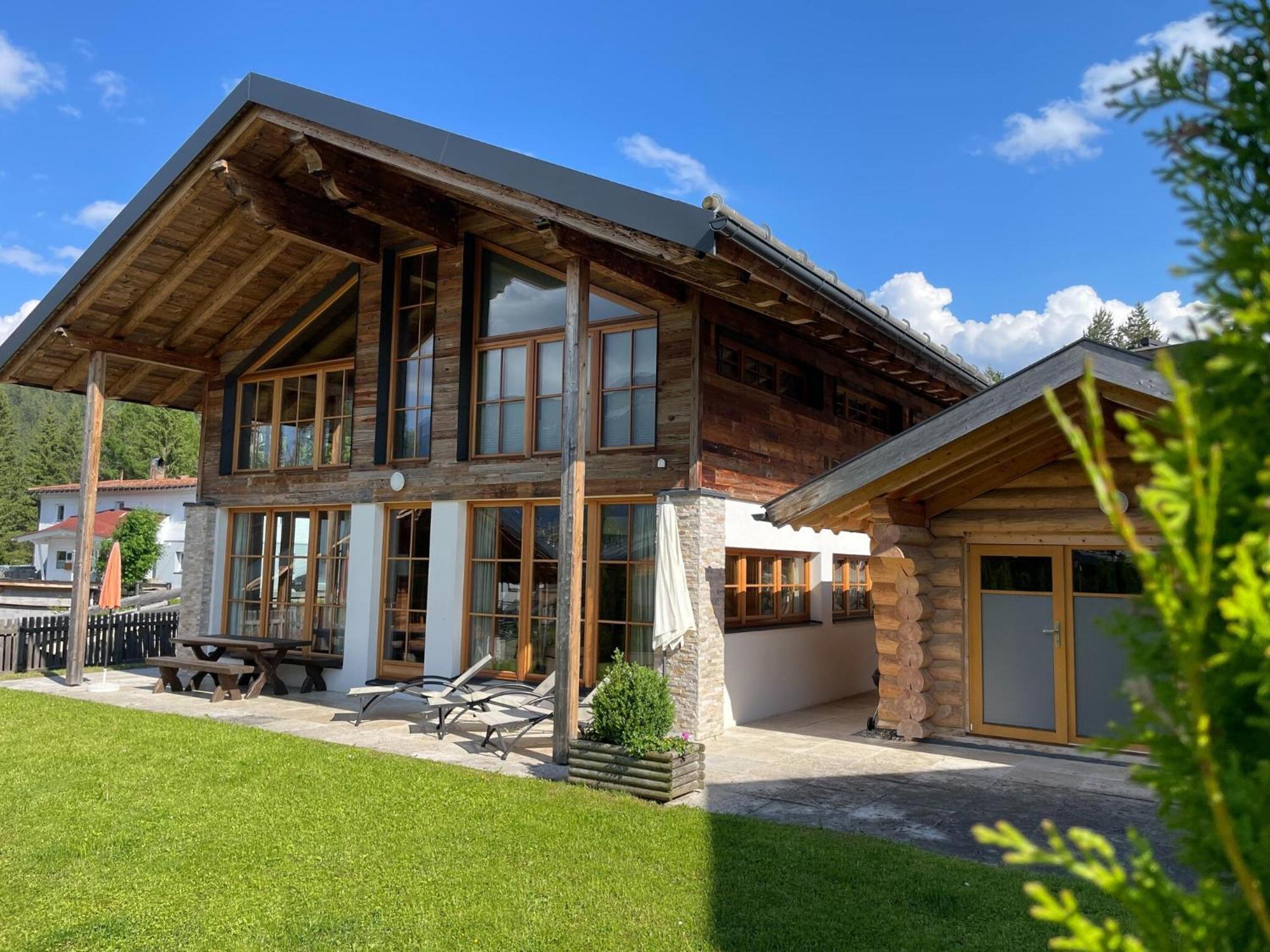 Chalets Im Weidach, Leutasch Eksteriør billede